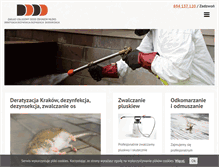 Tablet Screenshot of dezynsekcja-krakow.pl